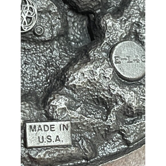 Vintage 1984 Bergamot Brass Works Buck Deer 3D Belt Buckle USA Made - Picture 6 of 6